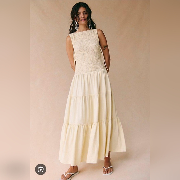 Free People Sterling Maxi Dress In Sand Color - Picture 1 of 8